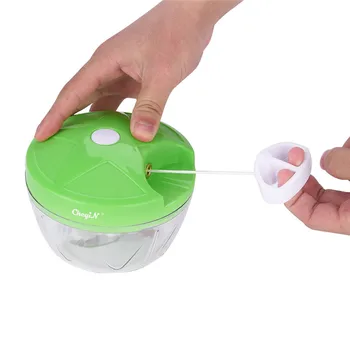 

Hand Meat Chopper Rope Pull Vegetable Dicer Garlic Slicer Food Crusher Blender Fruit Mincer Picnic Food Processor Kitchen Tool