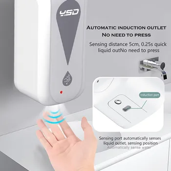 

Wall-mount Fully Automatic Intelligent Induction Soap Dispenser 1200ml High Capacity Hand Washer Touch Free Soap Dispenser Pumps