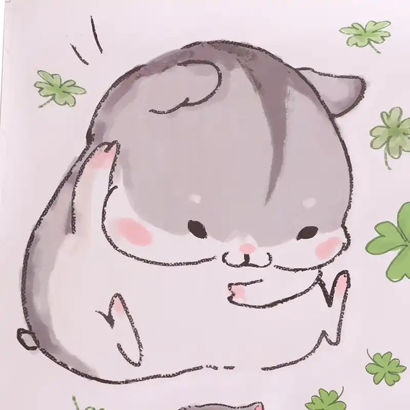 Lovely Hamster Wall Sticker For Kids Rooms Kindergarten Cartoon Wallpaper Stairs Home Decor Drop Ship Wall Stickers Aliexpress