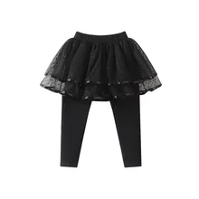 Детская одежда; сезон осень-зима; стиль; детские леггинсы в Корейском стиле для девочек; пышные газовые брюки