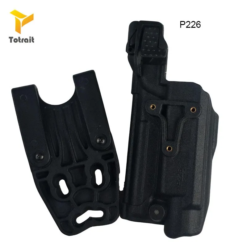 Totrait LV3 тактический пистолет поясной ремень кобура военный GL17 18/M9/1911/P226/USP светильник Подшипник кобура черный - Цвет: black   p226