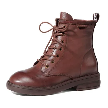 

The new high-end high-end cowhide boots Martin women really ladies boots British wind ms students riding boots short boots