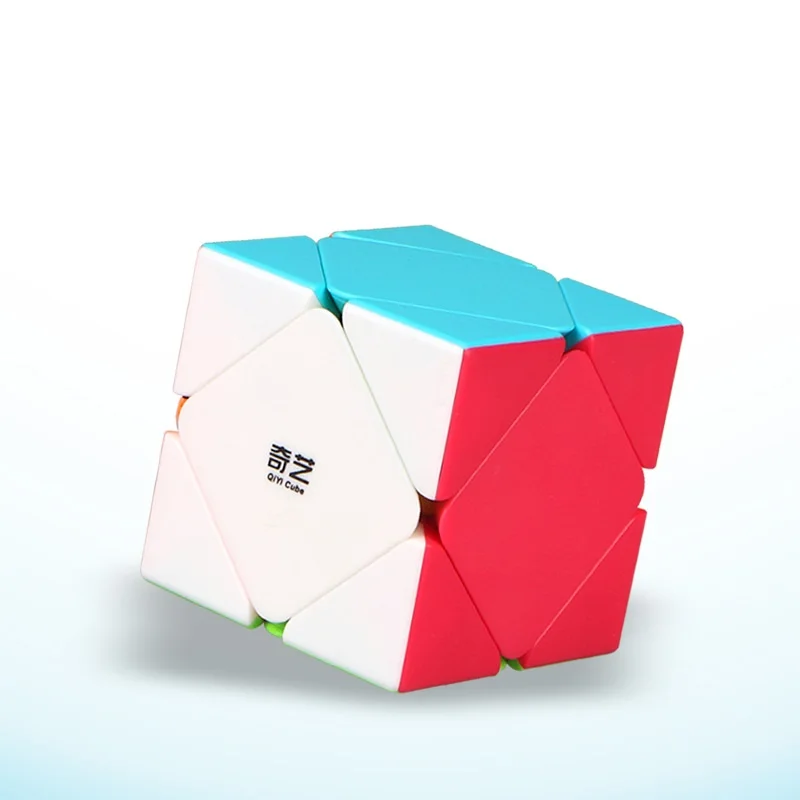 Чудесный воин W 3x3x3 волшебный куб Qiyi сплошной цвет 2x2x2 4x4x4 и 5x5x5 наклонная поворачивающаяся магия - Цвет: qichengskew