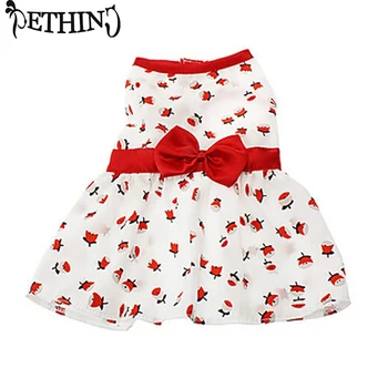 

Dogs Lovely Dress Puppy Clothing Female Pet Dog Clothing Costume Dog Dress Cute Flower Puppy Dress Puppy Summer Clothes