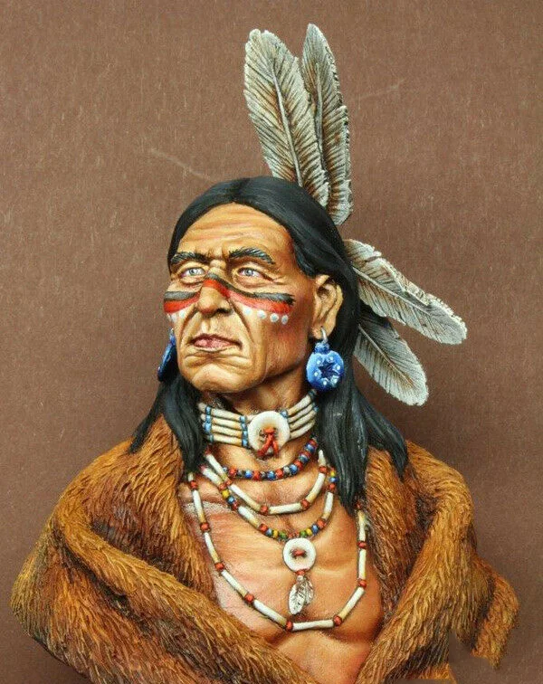 1/10 Chieftain leader man bust модельная фигурка из смолы наборы миниатюрные gk Unassembly