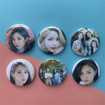 

1pcs kpop MAMAMOO badge High quality HD photo Brooch HWASA Wheein SOLAR k-pop Mamamoo supplies