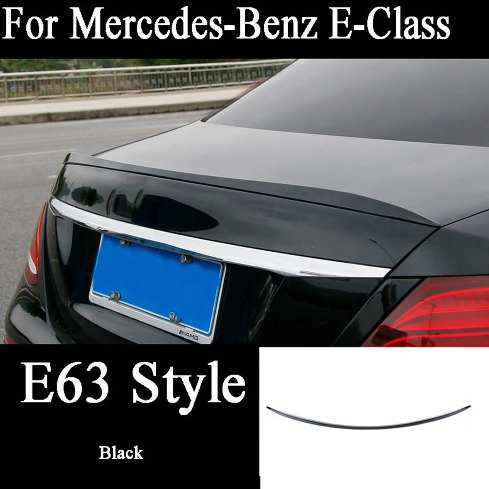 E63 стиль для Mercedes Benz E Class W213 E63 E43 AMG E550 E300 E400 ABS задний спойлер багажника крыло губ