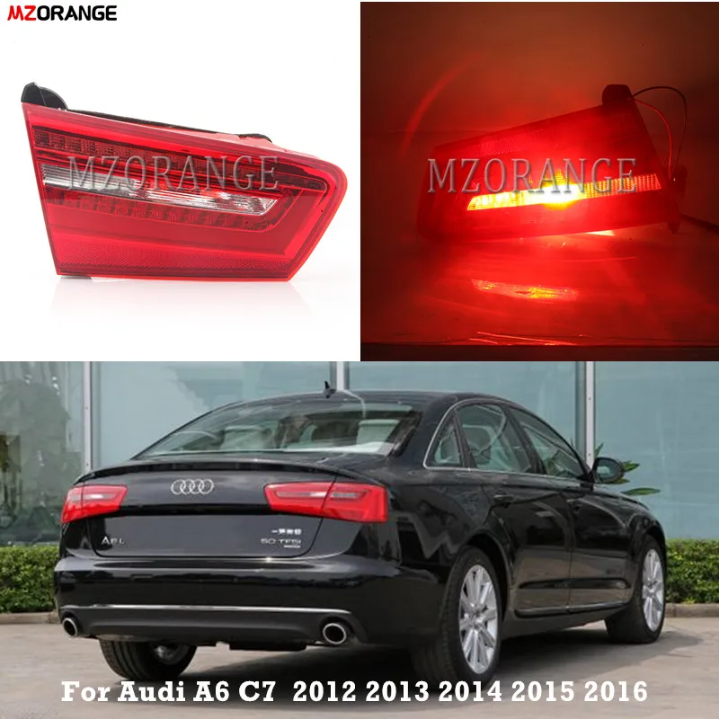 MZORANGE автомобиля задний светильник красный светодиодный внутренняя сторона хвост светильник фонарь стоп-сигнала сигнальные лампы для Audi A6 C7 2012 2013