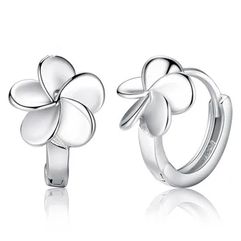 

925 Sterling Silver Flower Stud Earrings For Women Grils Wedding Gift Female Accesorios pendientes mujer moda eh1327