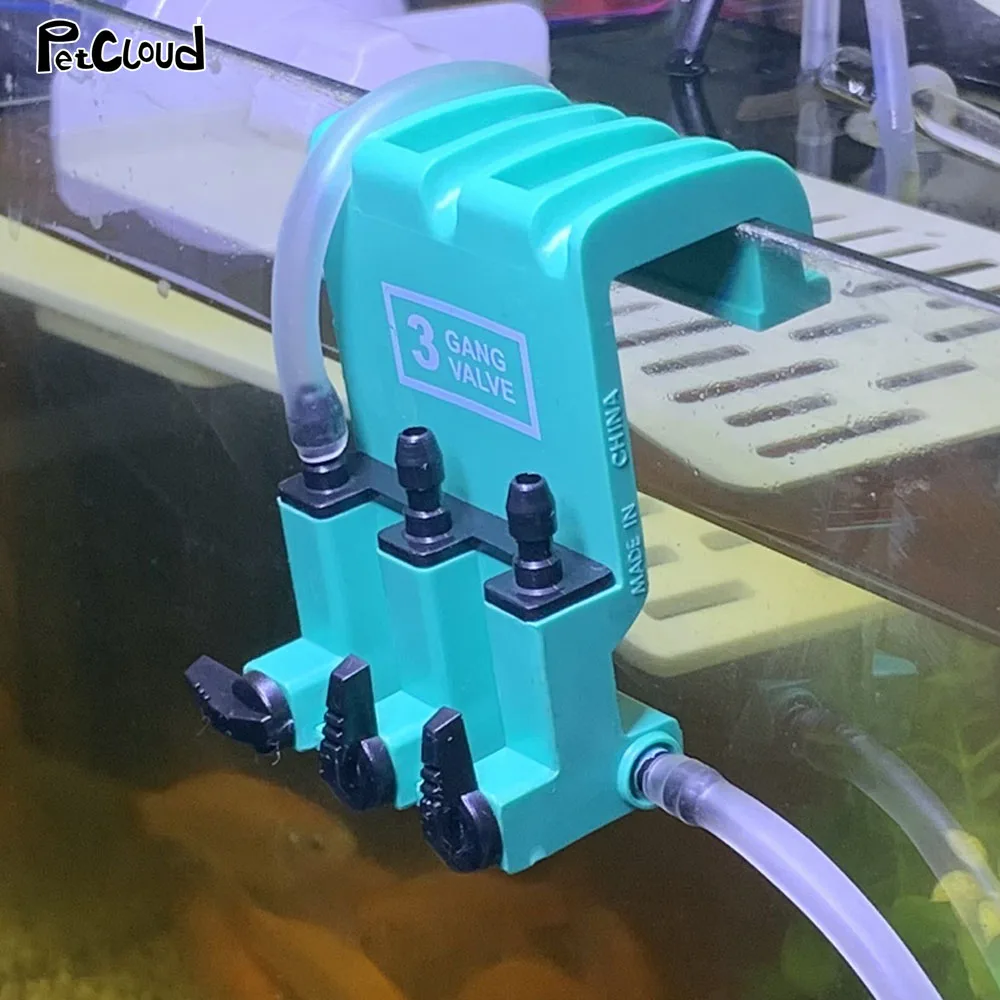 3 Way Aquarium Air Pump Splitter Valve Fish Tank Air Pump Flow Splitter Distributor Check Valve Aquarium Accessories