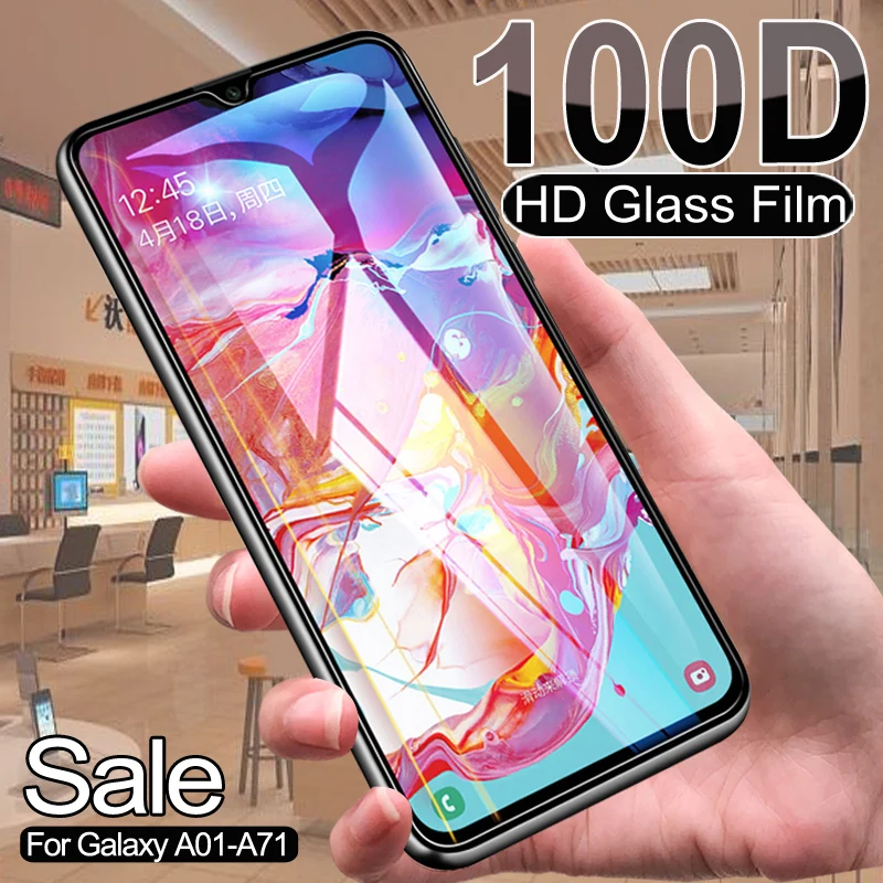 100D премиум класса закаленное стекло для Samsung Galaxy A01 A11 A21 A31 A41 A51 A71 протектор экрана