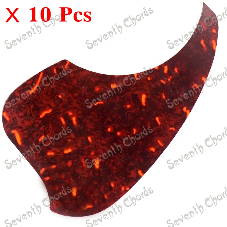 

10 Pcs 40 " 41 " Acoustic Guitar Pickguard Pick Guard Anti-scratch Plate, Protection Plate Deep red Sheel MYHB-M10978
