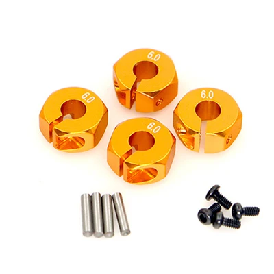 6 mm 12 мм универсальный колесный шестигранный адаптер для HSP Sakura 1/10 Масштаб RC спортивный автомобиль внедорожный автомобиль bigfoot автомобиль 5 6 7 мм шестигранный адаптер колеса - Цвет: 6 mm
