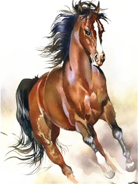 Животные Алмазная Краски ing 5D лошадь полная дрель квадратная Алмазная вышивка Стразы Краски Декор для дома подарок