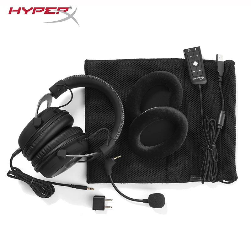 Игровая гарнитура HyperX Cloud II красные наушники с объемным звуком virtual 7,1 для вашего ПК обеспечивают кристально чистый точный звук
