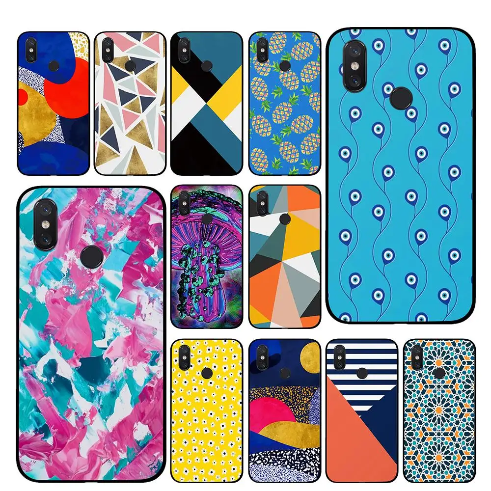 

modern geometric For Xiaomi Redmi GO 4 5 6 7 Pro 4A 4X 5A 5Plus 6A cases cover