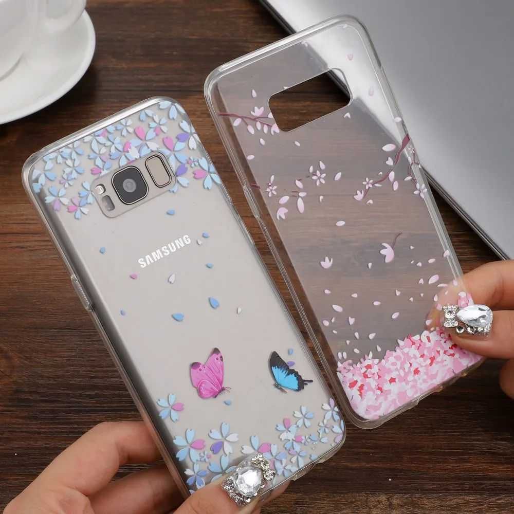 LLZ.COQUE прозрачный силиконовый мягкий чехол для Samsung Galaxy A7 2018 A6 A8 A3 A5 противоударный