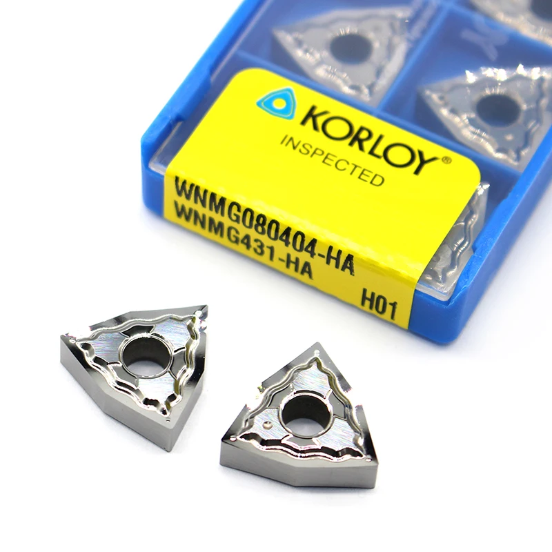 

WNMG080404 HA H01 WNMG080408 HA H01 100% original Inserts External Turning Tool Carbide Insert Lathe Tool Processing Aluminum