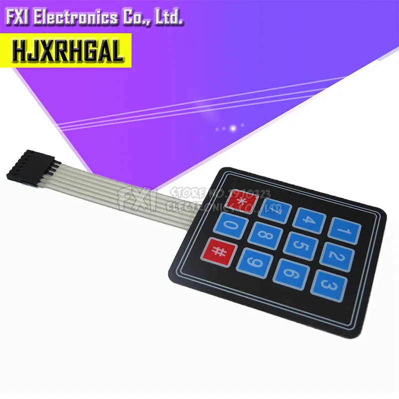 12 Key Membrane Switch Keyboard 4x3 Array Matrix keyboard Switch keypad