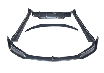 

Carbon Fiber Front Lip Bumper& Side Body Skirt & Splitters Wing Spoiler & Rear Diffuser Cover & For Tesla MODEL 3 2018 2019 2020