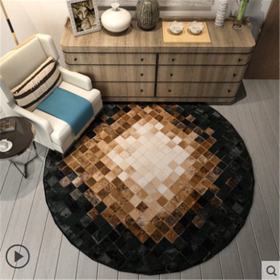 Скандинавский геометрический Коврик круглый шестигранный большой современный