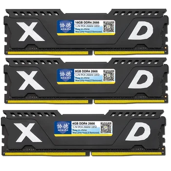 

Xiede Desktop Computer Memory Ram Module Ddr4 2666 Pc4-2666V 288Pin Dimm 2666Mhz With Heat Sink For Amd/Inter