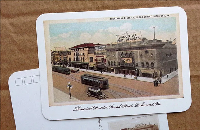 American Virginia Wide Street Retro Greeting Card 1pcs Delicate Classical Recycled Postcard Gift | Канцтовары для офиса и дома