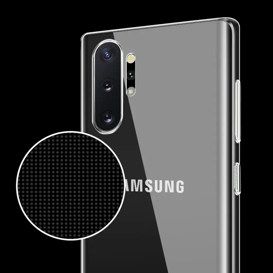 Силиконовый чехол для samsung Galaxy Note 10+ 10 Plus 8 9 прозрачный Чехол Мягкий ТПУ чехол для samsung Galaxy A50 A70 A40 M30s чехол для телефона