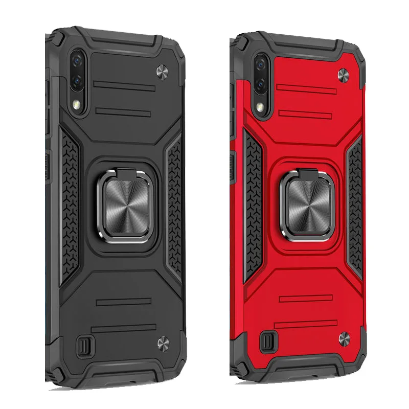 

For SamSung A10 Case Fashion Armor With Finger Ring Car bracket Shockproof Back Cover For SamSung A10 A105 A 10 Phone Case