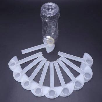 

10pcs Bee Feeder Water Drink Feeding Beekeeping Apiculture Tool Beehive Plastic