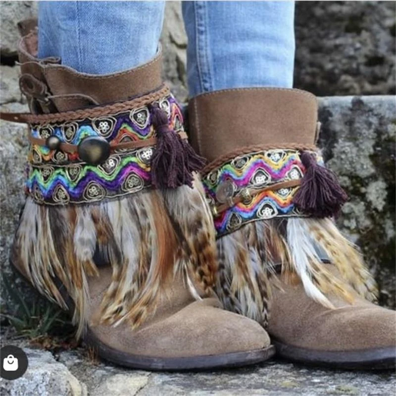 Accesorios Originales bohemios de hebilla de plumas para de decoración para botas, pulseras, regalos para mujeres|Tobilleras| - AliExpress