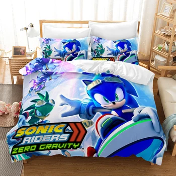 

3D Bedding Set 3D Print Design Duvet Cover Sets King Queen Twin Size Dropshipping Boy gife Sonic