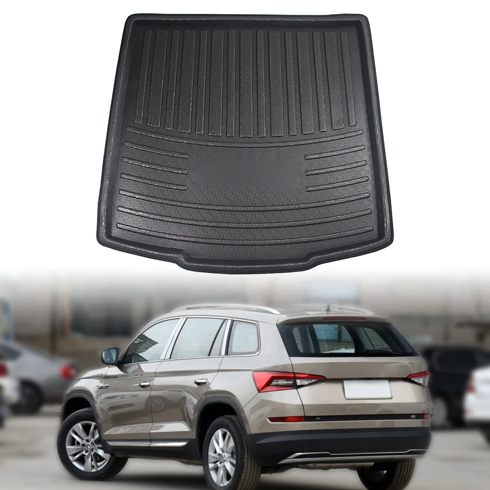Cargo Liner Boot Tray Copertura Del Bagagliaio Posteriore Tappetino Opaco Tappetino Per Tappetino Per Skoda Kodiaq 5 Posti 2017 2018 2019