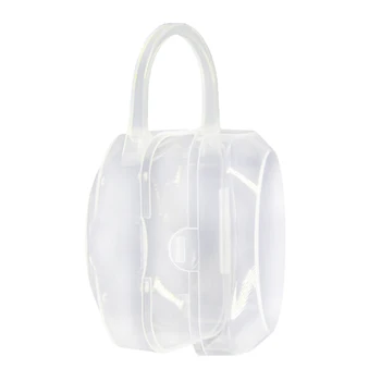 

Nipple Storage Infant Anti Dust Odorless With Handle Portable Finger Toothbrush Transparent PP Safe Pacifier Box