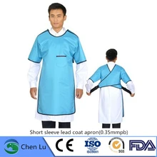 Подлинная рентгеновская защитная одежда с коротким рукавом больница, лабораторная Применимая радиологическая защита 0,35 mmpb свинцовое Пальто Фартук