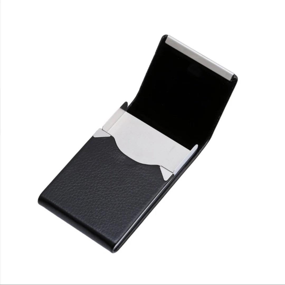 SUNDEE Portasigarette portatile in metallo con chiusura magnetica, sottile, in pelle, per contenere 10 sigarette di dimensioni regolari, ultra sottile, con una sola mano, per uomini e donne, blu