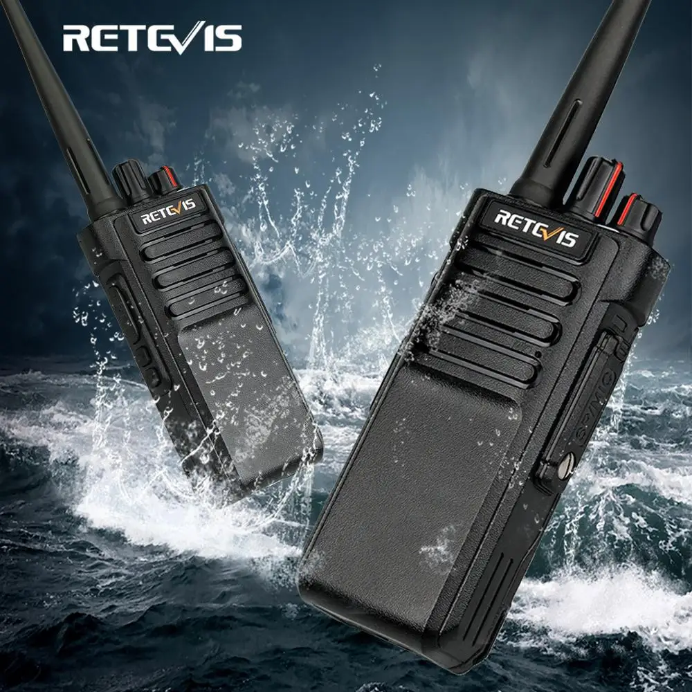 トランシーバー長距離retevis IP67防水RT29 2個uhf vhf 10ワットポータブル双方向無線トランシーバのための狩猟工場  AliExpress