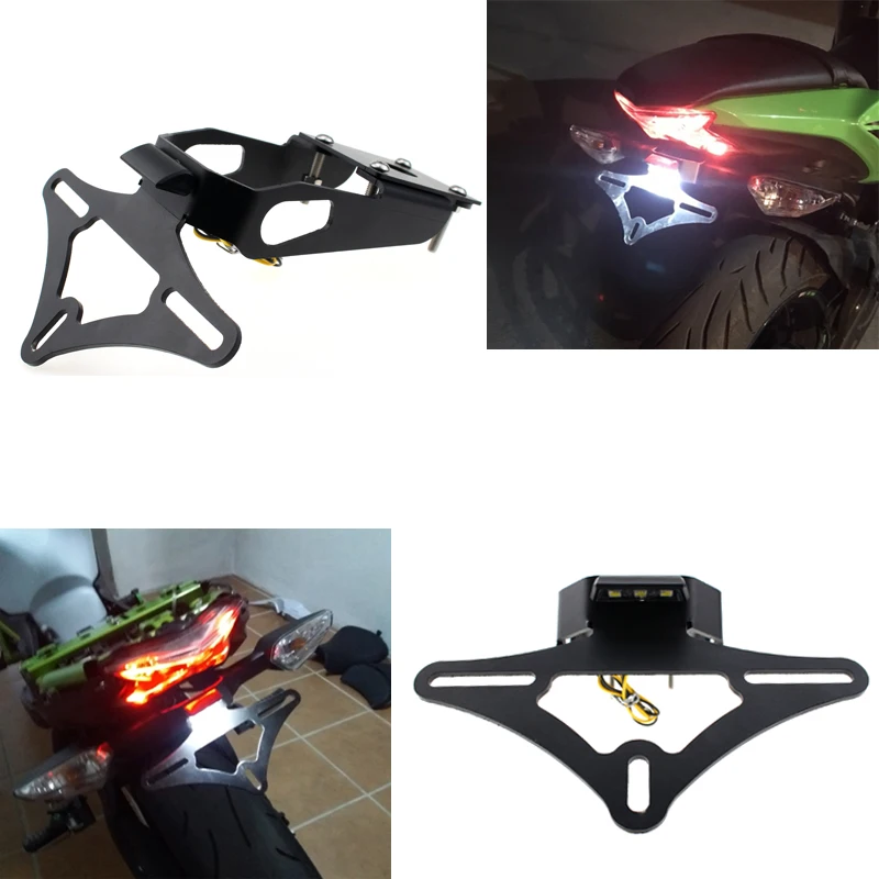 for Kawasaki Z650 Ninja650 motorcycle license plate bracket plate bracket regular fender eliminator CNCaluminum