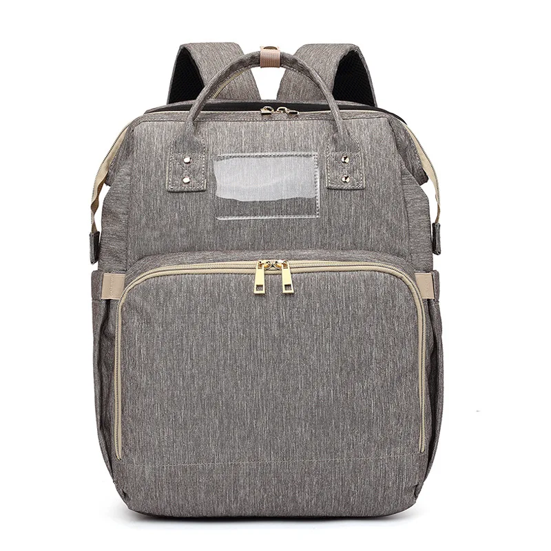 

2020 new double shoulder mommy bag multifunctional large capacity travel backpack color matching mother and baby bag school bag