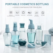 Дорожная разделенная бутылка для хранения шампуня 6 шт./компл. Портативный косметический диспенсер для мыла коробка для дезинфицирующих средств