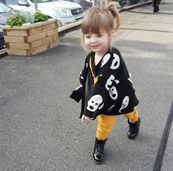 

Children's Clothing Autumn and Winter Children's Sweater Boys and Girls Baby Black and White Knitting Baby Sweater