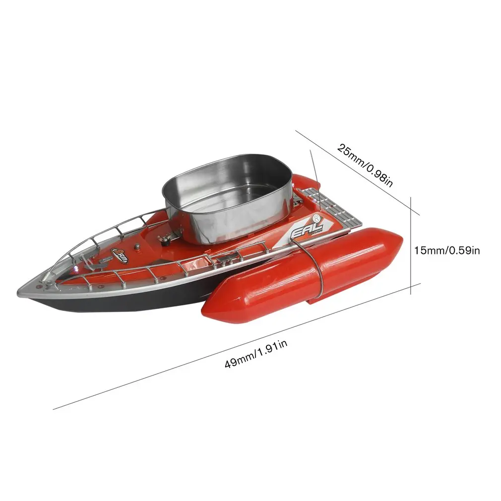 EAL T10 радиоуправляемая лодка Интеллектуальная Беспроводная электрическая рыболовная приманка дистанционное управление лодка рыбный корабль прожектор игрушка Подарки для детей - Цвет: Red UK