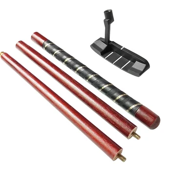 

Outdoor Lightweight Durable Mahogany Sturdy Training Equipment Space Saving Indoor Detachable Golf Putter Gift 3 Sections