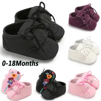 

Casual Cute Newborn Infant Baby Girl Soft Sole Prewalker Leather Warm Prewalker Shoes