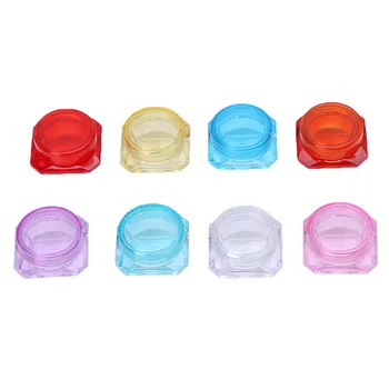 

Travel Cosmetic Empty Jar Pot Eyeshadow Makeup Face Cream Lip Balm Container Box