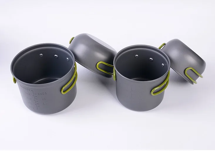 

Outdoor Hiking Camping Cookware Set Portable Cooking Tableware Picnic Set Outdoor Tableware Camping Pot Pans Camping equipment