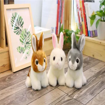 

1pc 20-28cm Simulation Kawaii Rabbit Plush Toy Stuffed Cute Animal Toys for Kids Children Birthday Christmas Gift Doll Car Decor