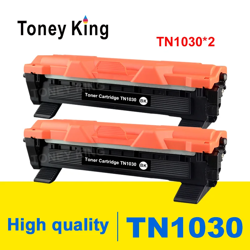 Тонер-картридж Toney King 2 шт. TN1030 TN 1030 совместим с Brother HL-1110 1112 DCP-1510 1512R фотопринтер