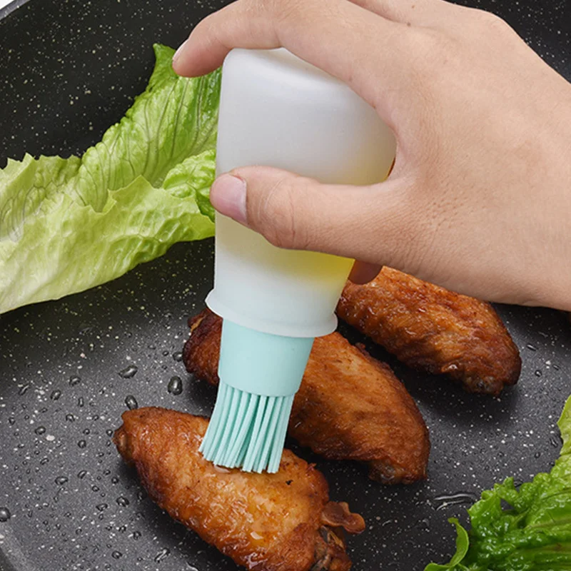 1 шт. силиконовая крышка бутылки для масла пищевых продуктов термостойкая щетка