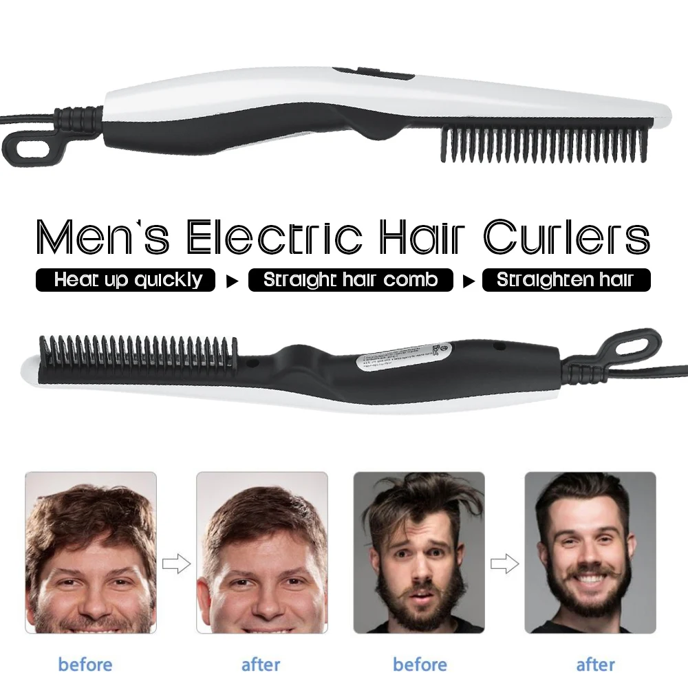 Многофункциональная расческа для волос выпрямитель бороды выпрямления Плойка